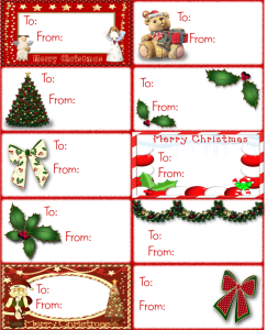 merry christmas name tags