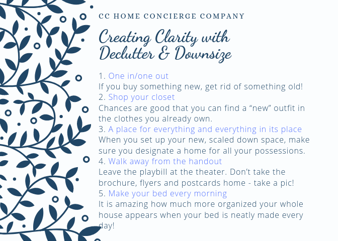 fast five -declutter-downsize