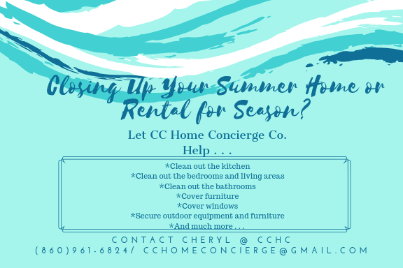 Closing up summer-rental home